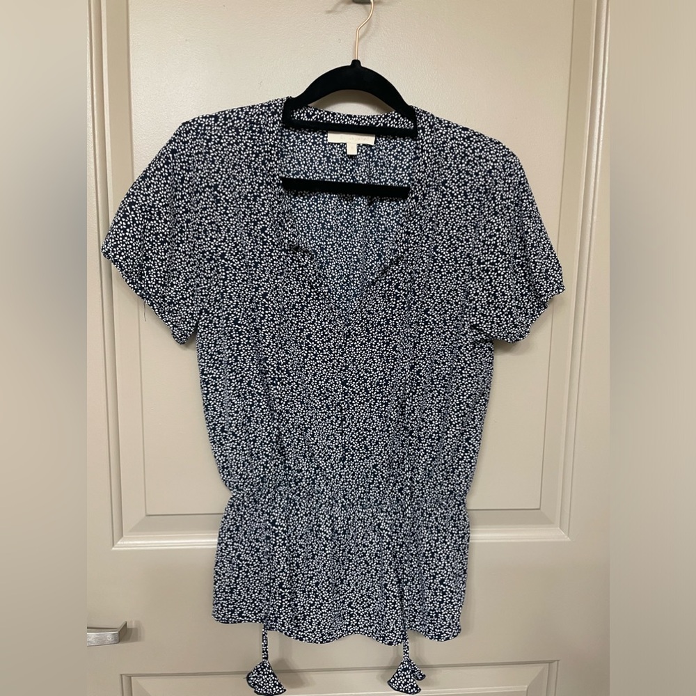 Floral top with cinch waist